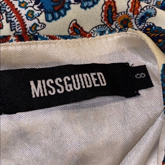 missguided paisley playsuit long sleeve romper new - Picture 12 of 12